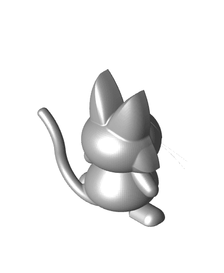 CHARMING CAT PEN TOPPER 3d model