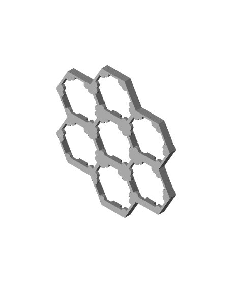Hextraction Board - Drafted Walls 3d model