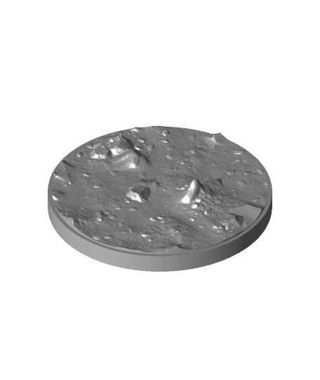 Bases for Wargames - Rocky Soil 3d model