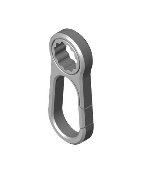 Keychain Spinner Carabiner | Strong Flexible Closure 3d model