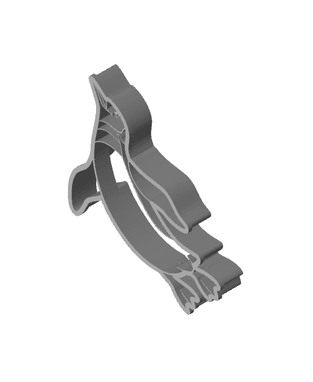 Penguin Cookie Cutter, Biscuit Cutter 3d model