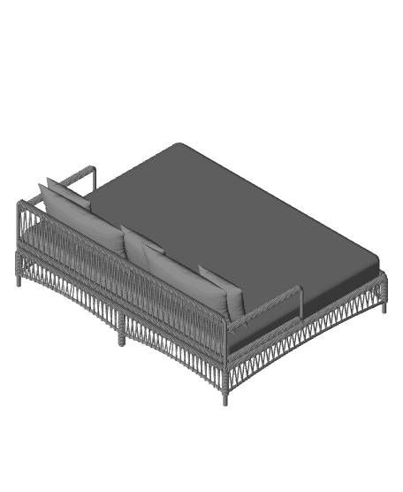 CANNES  DAYBED.obj 3d model