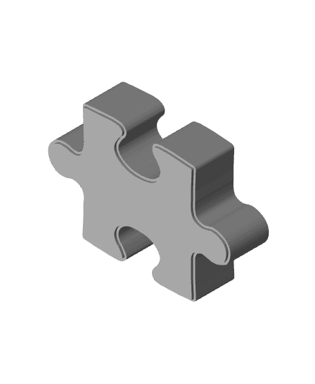 Puzzle piece organizer 3d model