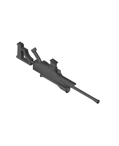 Helluva Boss Blitzo Rifle Gun 3d model