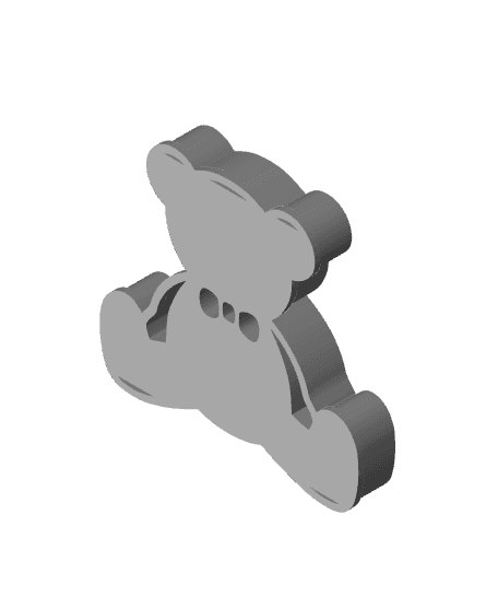 Bear Cookie Cutter, Biscuit Cutter 3d model