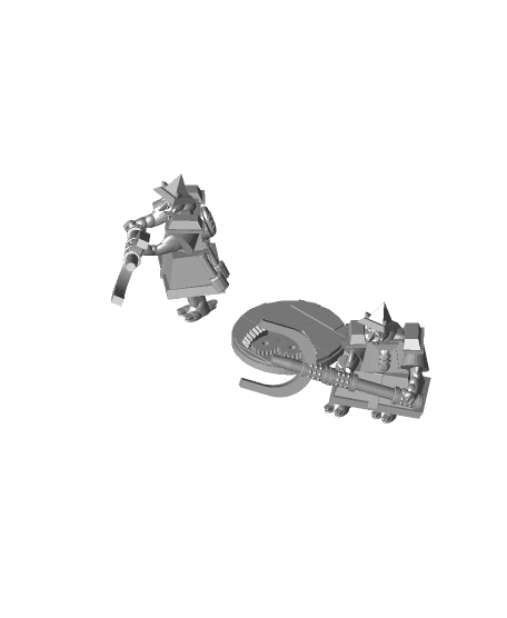 FHW: Oxchan/ Zorblin Infantry with Sonic Fork pose b 3d model