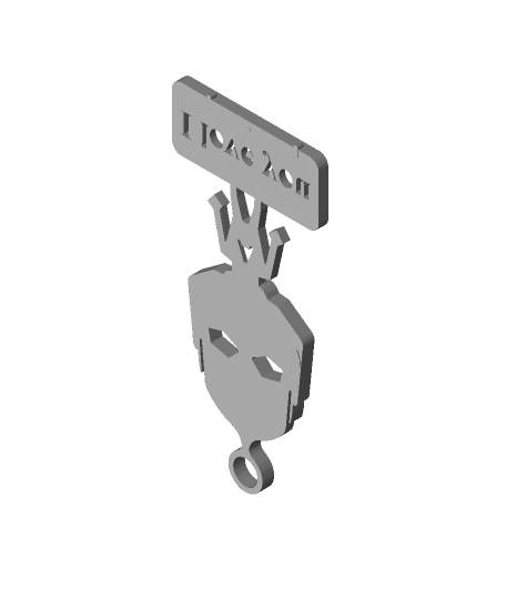 antman keychain  3d model