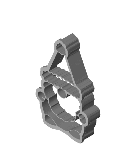 Christmas Father Cookie Cutter, Biscuit Cutter 3d model