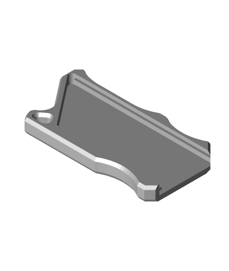 Keychain Knife with a button 3d model