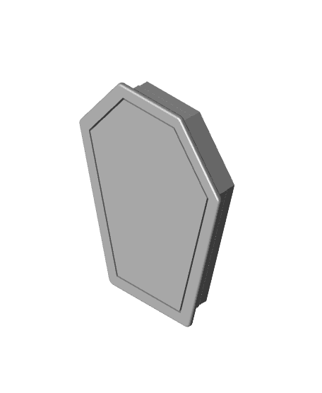 Coffin Skeleton Cookie Cutters and Stamps 3d model