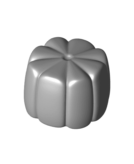 Jack-O' Mallow - Marshmallow Jack-o'-lantern 3d model