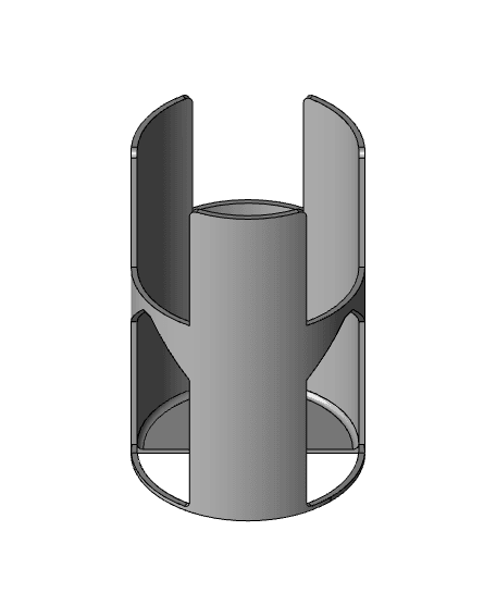 Lid Holder For Large Plastic Mason Jar Lids 3d model