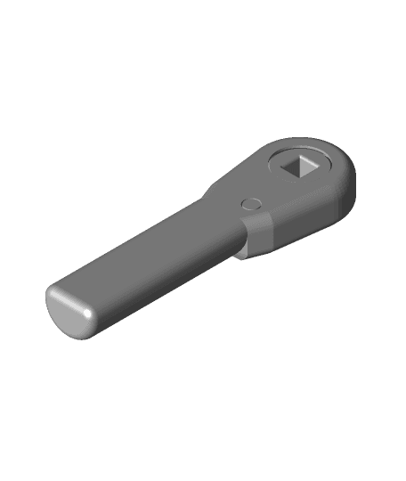 nasa ratchet wrench 2 sided hollow 3d model