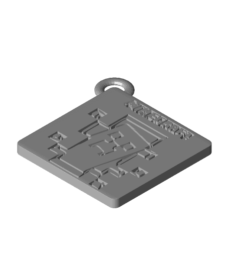 Minecraft Creeper keychain 3d model