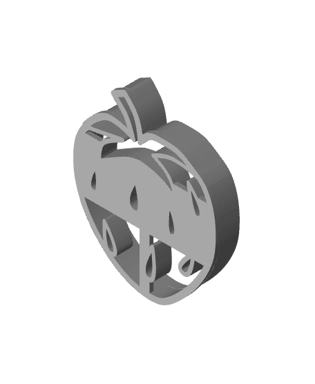 Strawberry Cookie Cutter, Biscuit Cutter 3d model