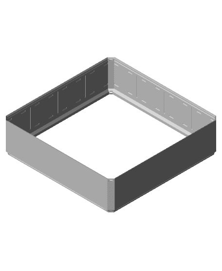 4x4x1 - Simple Multigrid Bin Extension 3d model