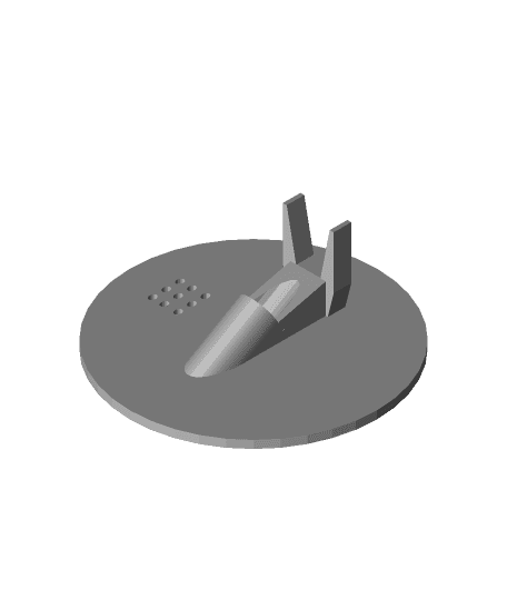 Airbrush Stand and Cleaning Station 3d model
