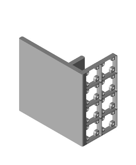 Gridfinity desk border and cable hider 3d model