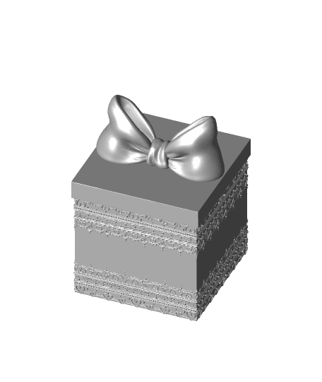 Lace Gift Box (2) 3d model
