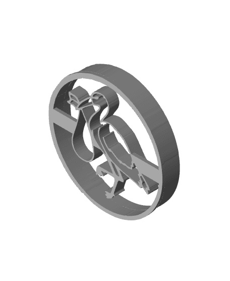 Stork Cookie Cutter, Biscuit Cutter 3d model