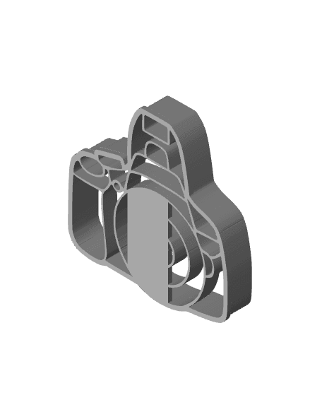 Camera Cookie Cutter, Biscuit Cutter 3d model