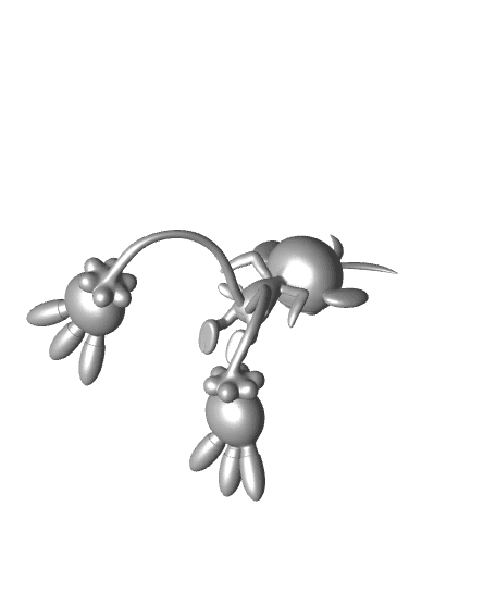 Pokemon Ambipom #424 - Optimized for 3D Printing 3d model