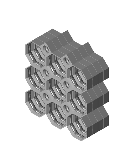 3x3 Multiboard Side Tile x4 Stack 3d model