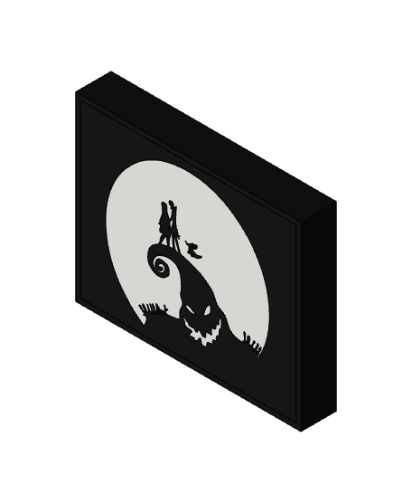 Nightmare Before Christmas Lightbox 3d model