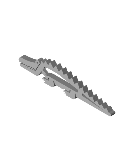 Grumpy Crocodile Clip 3d model