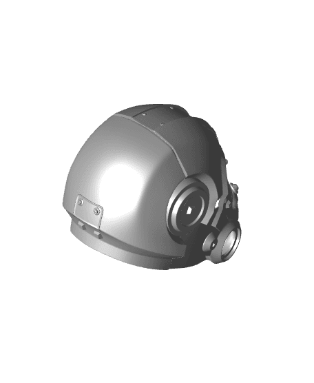 T-60 Power Armour Helmet - Fallout 3d model