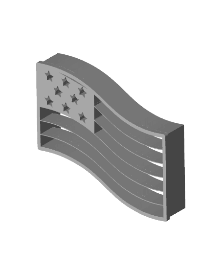 Flag Cookie Cutter, Biscuit Cutter 3d model