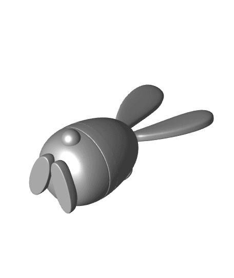 Easter Bunny Container - Small Size - 72x66x144 3d model