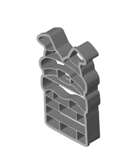 Christmas Cookie Cutter, Biscuit Cutter 3d model