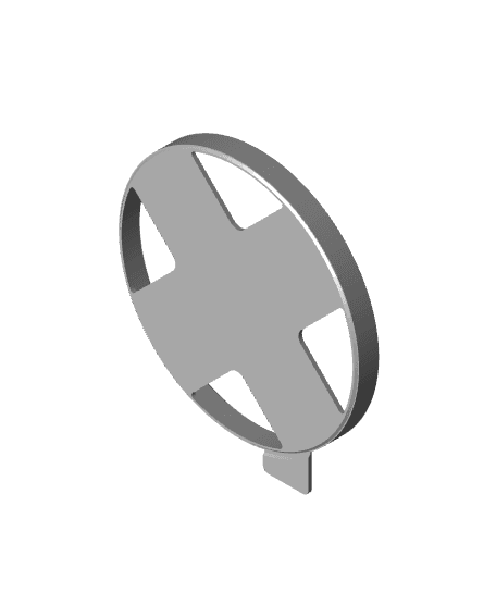 Generic 125mm (5”) stackable circular sanding pad (disc) holder 3d model
