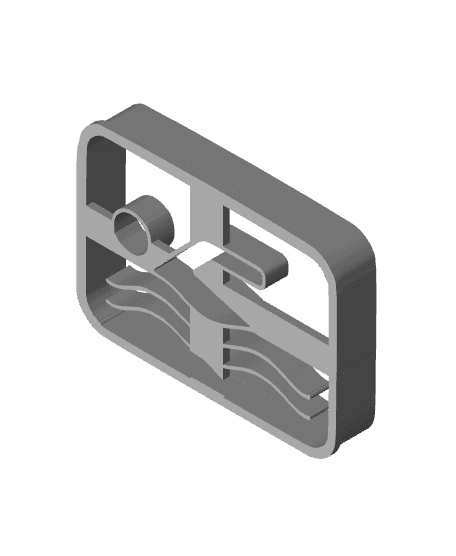 Swimming Cookie Cutter, Biscuit Cutter 3d model