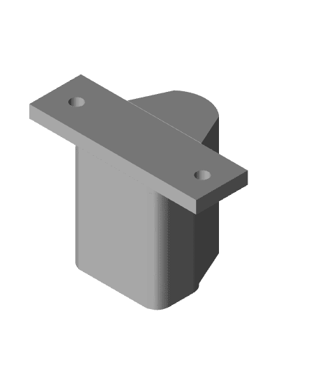 3 Prong Plug Mount for Cord Organization 3d model