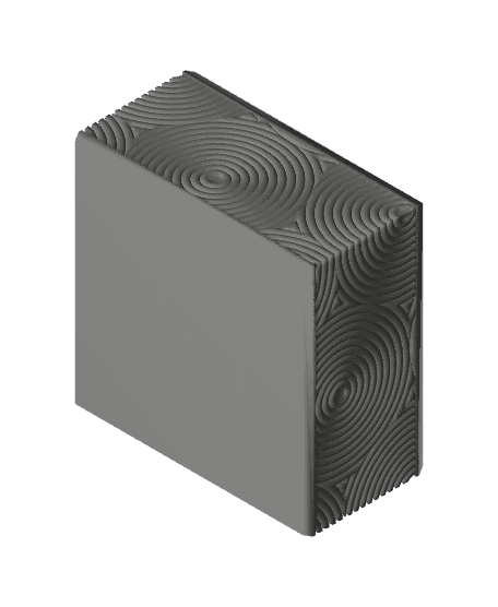 MODERN RIPPLE TEA BOX.3mf 3d model