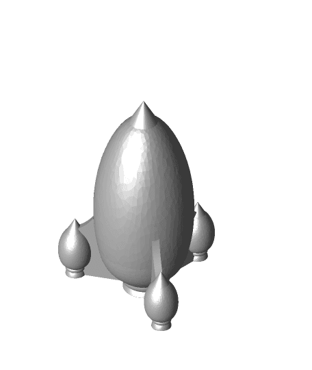 Mars VI Rocket (Vase mode) 3d model