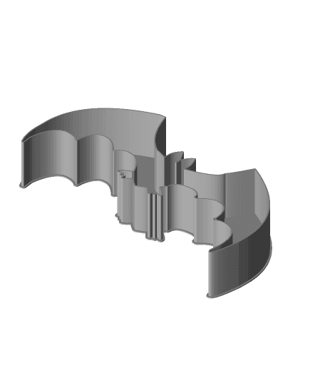 Bat 004C, nestable box (v2) 3d model