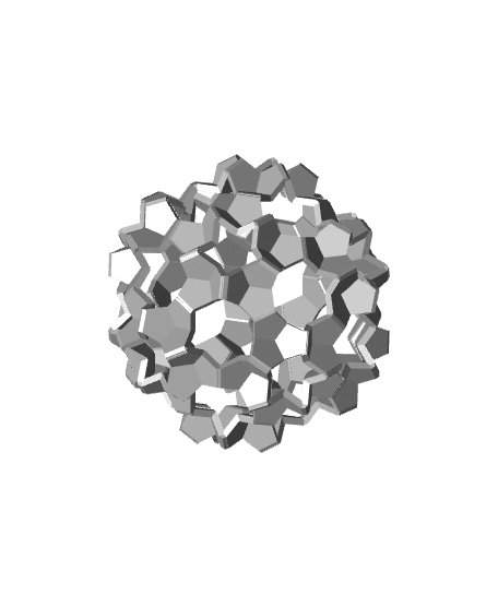 CRINKLED ICOSIDODECAHEDRON 1 3d model