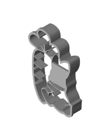 Rabbit Cookie Cutter, Biscuit Cutter 3d model