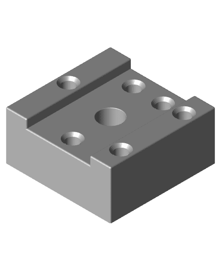 8x8x8 RGB LED Cube Cut and Bend Jig 3d model