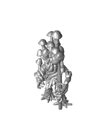 Shroom Elder - With Free Dragon Warhammer - 5e DnD Inspired for RPG and Wargamers 3d model