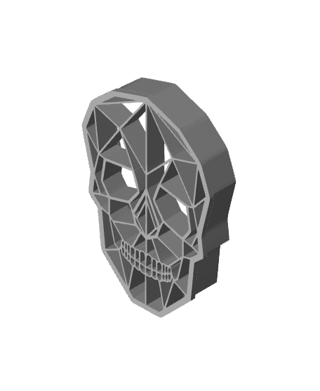 Geometric Skull Cookie Cutter, Biscuit Cutter 3d model