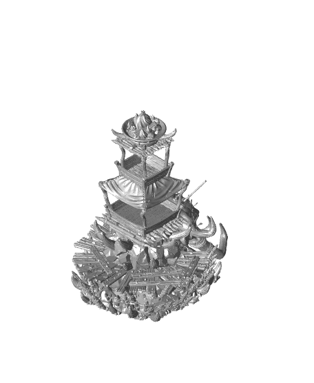 Goblins Fort (Pre-Supported) 3d model