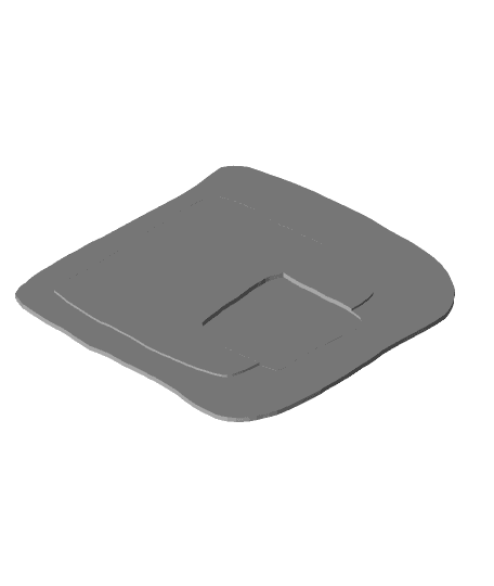 Squiggle Squares Retro Coaster 3d model