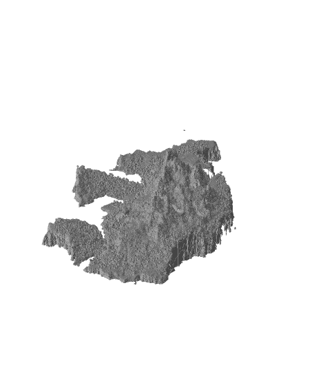 Minecraft Mountain Island IV 3d model