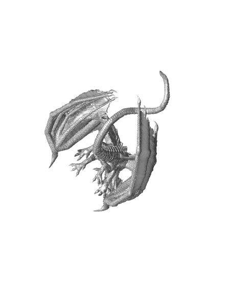 Ancient White Dragon 3d model