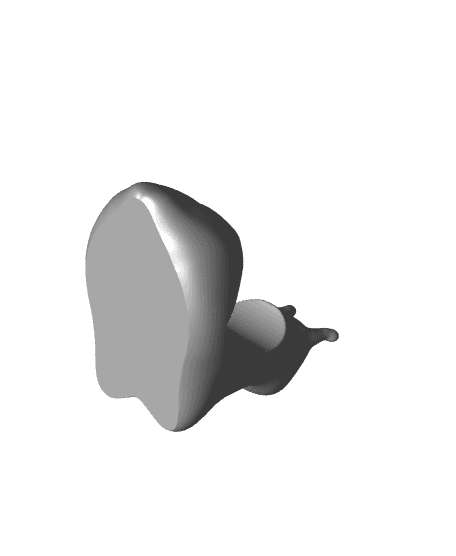 Snail With Heart Planter / Multiparts  3d model