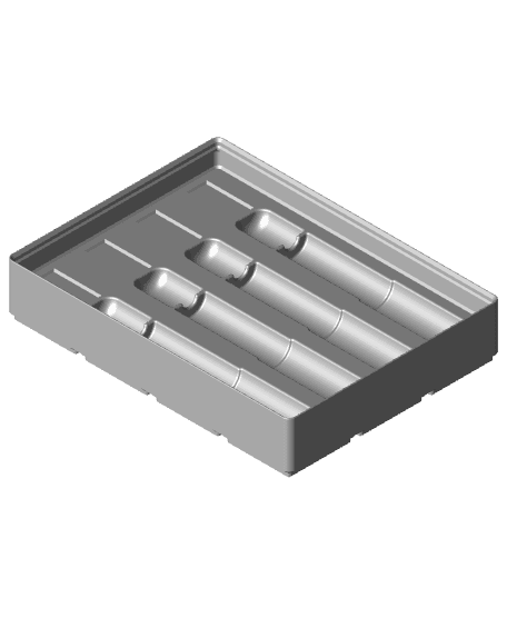 Gridfinity 0-625 Shank Endmill Holder 3d model